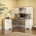 Sauder Harbor View Hutch, Antiqued White finish