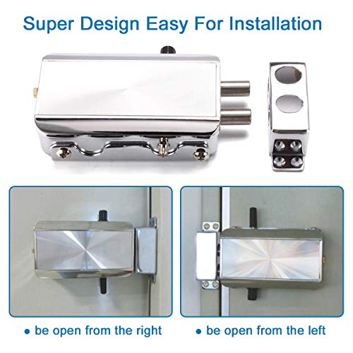 Electronic Deadbolt Door Lock, Smart Wireless Anti-Theft Home Security Keyless Deadbolt Access Control System with 4 Remote Control