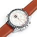 SOMEN TUNGSTEN White Dial Brown Leather Band Japanese Quartz Movement Wrist Watch Graduation Gift