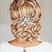Unicra Vintage Wedding Hair Combs with Bead and Rhinestones(Gold Color)