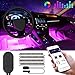 Drita LED-APP-01 LED Strip, Newest Style APP Controller Interior, Infinite DIY Colors with Sound Active Function Lighting Kits for iPhone Android Smart Phone, Car Charger Included, DC 12V