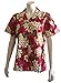 Made in Hawaii ! Women's Plumeria Season Hawaiian Aloha Camp Shirt
