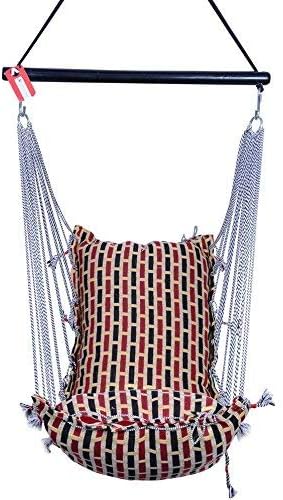 Kkriya Maarketing Hammock And Swing In Red & Black Deign