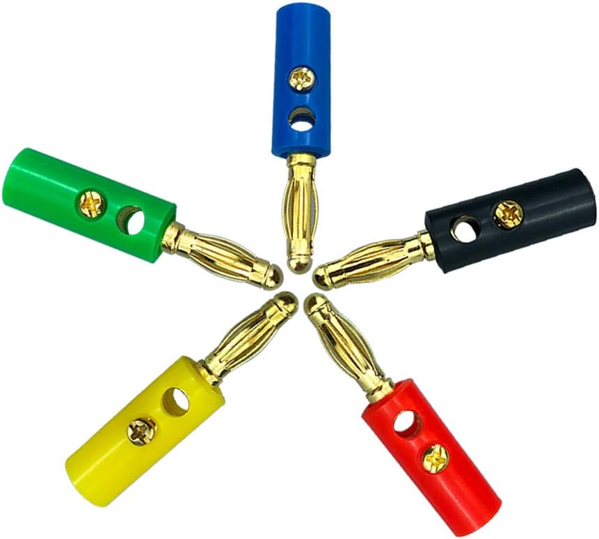 QitinDasen 40Pcs 4mm Banana Plug, Gold Plated Banana Plug Connector, for Speaker Audio/Video Receiver - Image 5