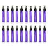 20 Pack Set 10ML Protable Refill Bulk Atomizer Spray Travel Perfume Bottle Hydrating Empty Bottle (Purple)