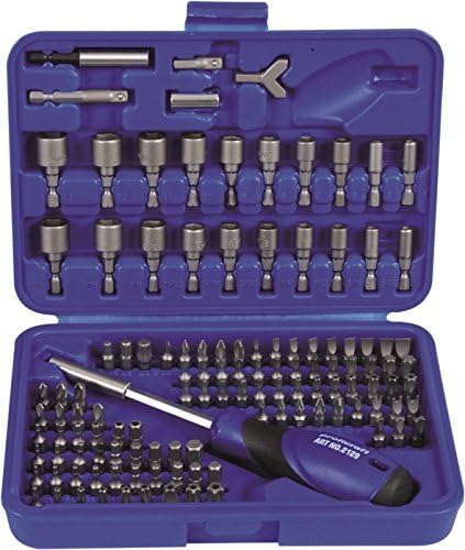 Projahn 3789 Securibit Set 1/4 Inch 122 Pieces, 10.2 cm