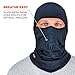 Ergodyne - 16851 N-Ferno 6823 Balaclava Ski Mask, Wind-Resistant Face Mask, Hinged Design to Wear as Neck Gaiter, Navy