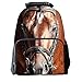 Skymoon Children's 3D Animal School Backpacks (16 Inch,Horse)