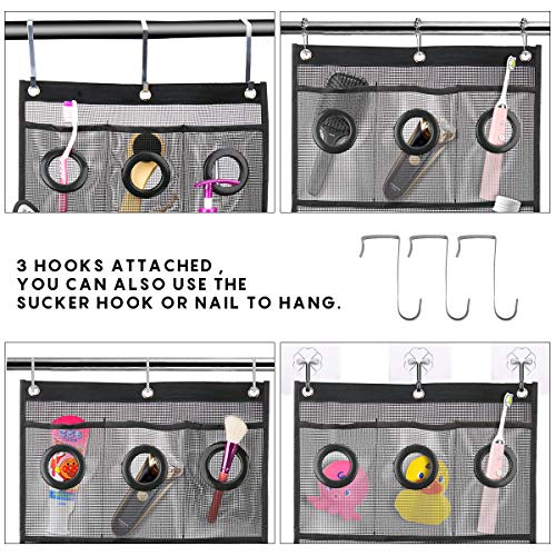 image for Foloda Quick Dry Hanging Mesh Shower Caddy Bath Organizer with 7 Pocke