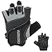 Contraband Pink Label 5137 Women's Padded Weight Lifting and Rowing Gloves w/Grip-Lock Padding (Pair) - Machine Washable Fingerless Workout Gloves Designed Specifically for Women (Gray, Small)