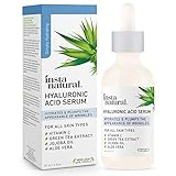 InstaNatural Hyaluronic Acid Serum - Anti Aging Serum for Face - Reduces Wrinkles, Fine Lines & More - For Youthful & Radiant Skin - With Vitamin C Serum and More - 2 OZ