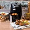 Salter-EK2817-Compact-Hot-Air-Fryer-with-Removable-Frying-Rack-2-L-1000-W-BlackSilver Salter EK2817 Compact 2L Hot Air Fryer, 1000W Fryer, Removable Frying Rack & 30 Minute Timer, Adjustable Temperature…