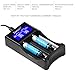 Zeasun Smart Battery Charger for 14500 16340 18650 26650 AA AAA 18490 18350 17670 17500 LCD Display USB Universal Battery Charger for Li-ion Ni-MH Ni-CD LiFePO4 Rechargeable Batteries
