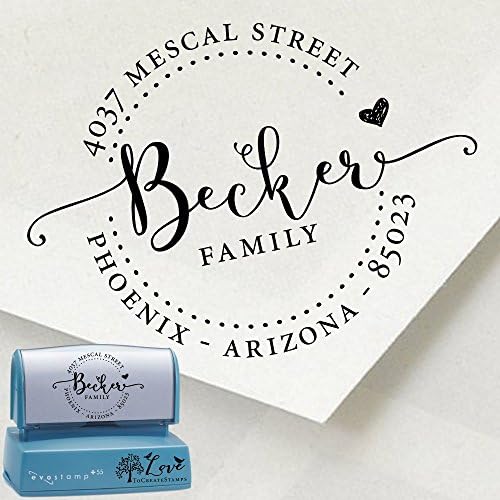 Custom Return Address Stamp - Personalized Family Address Self-inking Stamp 1162d