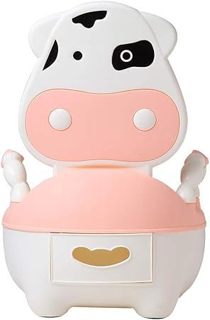 Glenmore Pot Bebe Toilette Chaise De Toilettes Trainer Wc Assise Rembourree Enfants Bebe Vache Rose Amazon Fr Bebes Puericulture