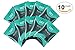 HyperGo Rinse-Free Hypoallergenic Biodegradable Bathing Wipes - All Natural Refreshing Wipe for Post Workout, Camping and Travel- Large, 10 Pack, Energizing Mint