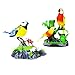 Sounds Control Chirping Bird Parrot Motion Sensor Christmas Ornament Real Singing Movement Battery Operated with Pen Holder Beautiful , Color May Vary