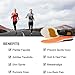 Ailaka Athlete Gel Cushion Neutral Arch Sports Shoe Insoles, Performance Running Inserts for Man & Women