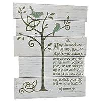 Grasslands Road Celebrating Heritage Celtic "May the Road" Wood Wall Hanging