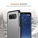 Trianium Note 8 Case, Protanium Galaxy Note 8 Case Heavy Duty Case with GXD Impact Gel (Gunmetal) Extreme Protection Shock-Absorption Tri-Layer Reinforced Protective Hard Cover