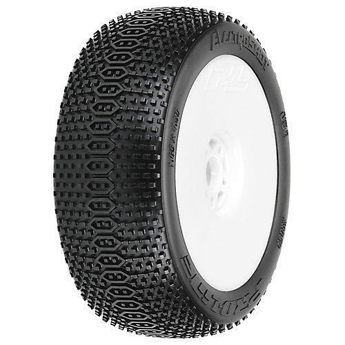 1/8 ElectroShot X2, Medium Tires, Mounted White Wheel: Buggy (2)