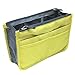 POPBLOSSOM Large Purse Organizer Insert Handbag Pouch Tidy & Neat (Ships From USA) (Yellow)