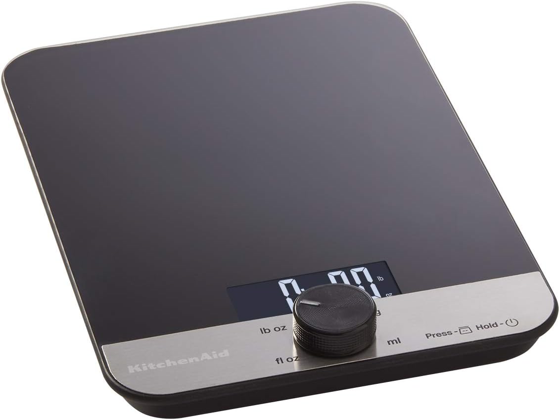 KitchenAid Glass 11 Pound Digital Top Kitchen Scale, One: Kitchen & Dining