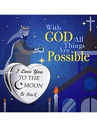 MallDou - Pulsera con abalorios de cadena de serpiente con dios, todas las cosas son un posible amor con corazón, regalo de cumpleaños