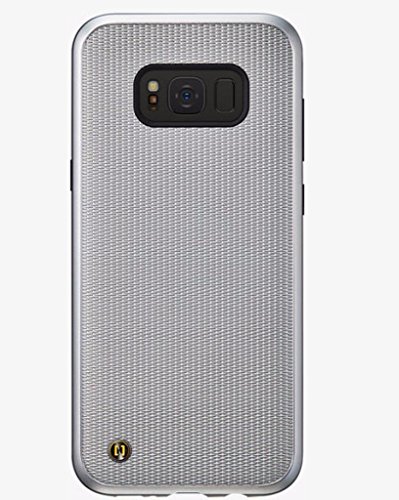 Granite Chain Veil Hybrid Slim Case Cover for Samsung Galaxy S8+ Plus - Silver (Certified Refurbished)