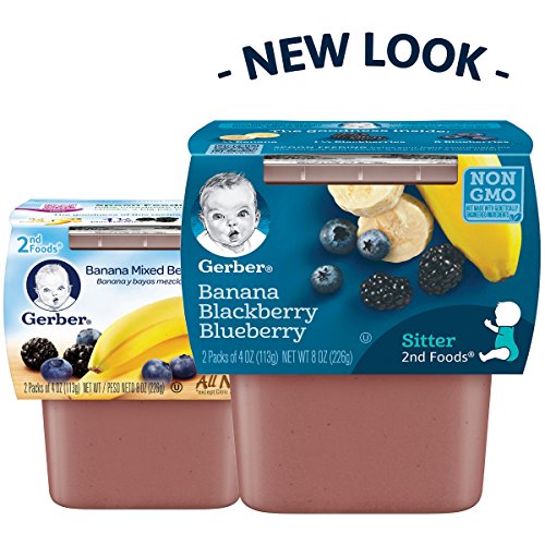Gerber Purees 2nd Foods Baby Food, Banana/Blackberry/Blueberry - Image 4
