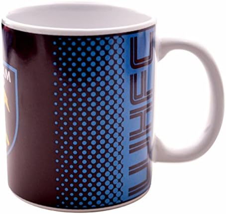 West Ham United FC Official Fade Crest Design Ceramic Mug