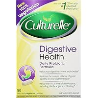 Culturelle Digestive Health Daily Formula Probiotic, One Per Day Dietary Supplement, Contains 100% Naturally Sourced Lactobacillus GG -The Most Clinically Studied Probiotic†, 50 Count