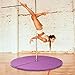 KINGSO Pole Folding Crash Mat 47.24 inch Diameter Fitness Cushion Yoga Exercise Steel Pipe Dance Mat Safety Padding