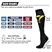 Bluemaple Thigh High Compression Socks for Women and Men Circulation(3 Pairs) Over the Knee-Best Support for Running,Travel