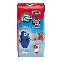 Huggies Little Swimmers Disposable Swim pants, Large, 10 Count Disney Character may be different