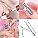 Nail Cuticle Spoon Pusher Remover Nail Cut Tool Pedicure Manicure Set. Pocket Nail Cuticle Nipper Pack Contains Nail Trimmer, Pack of 3