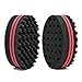BEWAVE Hair Twist Black Ice Sponge For Afro Braid, Dreadlock Coils Curl Brushes, 2 Pcs