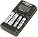 ANSMANN Individual Cell Battery Charger Powerline 4 Pro for NiMH Rechargeable Batteries AAA & AA with USB Port for Smartphone etc. - 4 Bay Universal recharger for Double A, Triple A Batteries