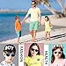 YAMAZI Children Sports Polarized Sunglasses For Kids Boys Girls Rubber Flexible Frame Sunglasses UV Protection (Blue/Purple, Grey)
