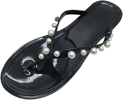 white beach flip flops