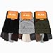 WARMEN Men's Wool Knitted Convertible Winter Fingerless Driving Gloves Mitten with Fold Back Pocket