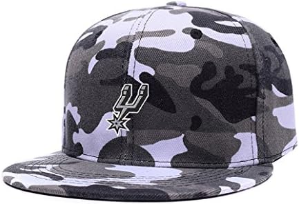 Flashers San Team Logo Antonio Spurs Embroidery Adjustable Snapback Baseball Cap Hip Hop Hat Camouflage 2