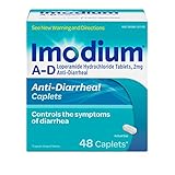 Imodium A-D Diarrhea Relief Caplets, Loperamide Hydrochloride Anti-Diarrheal Medicine, 48 ct.