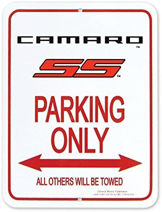 Camaro SS Logo Parking Only Sign - 9" x 12"