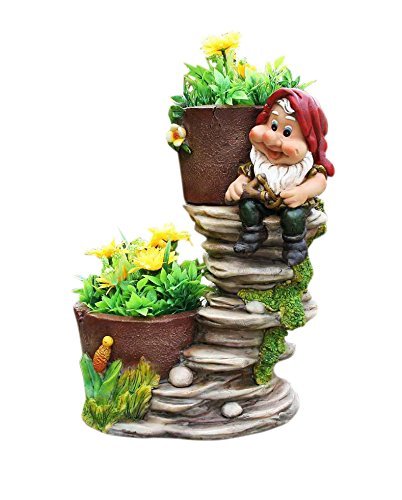 Resin Planters, Brown, Large, 2 Pot