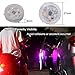 CJRSLRB 4Pcs Universal Wireless Car Door Safety LED Warning Light for Anti Rear-End Collision (Multicolor)