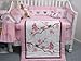 SoHo Love Birds Story Baby Crib Nursery Bedding Set 13 pcs included Diaper Bag with Accessories