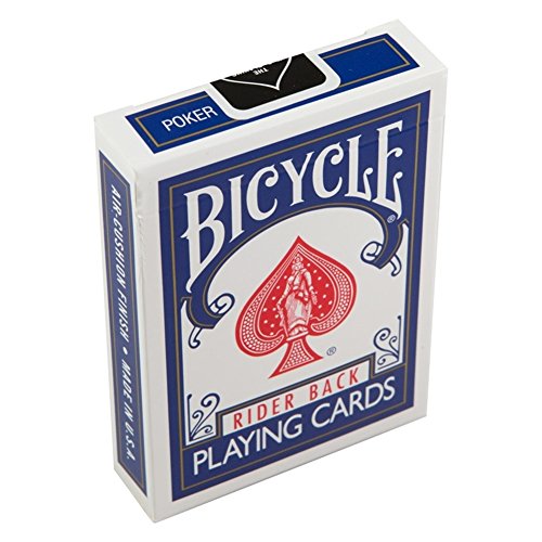Magic Makers Bicycle Stripper Deck With 10 Bonus Tricks (Blue)