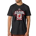 Dfwat15ss NASCAR Kevin Harvick Flag Male Retro Tshirt Special Design
