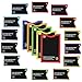 LotFancy RFID Blocking Sleeves with Color Coding (19Pack, 14 Credit Card Protectors and 5 Passport Holders) for Identity Theft Protection, Numbered Travel RFID Sleeves, Smart Slim Design fits Wallet